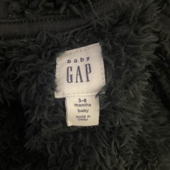 ♡美品♡ GAP ベビー服 フード付き全身スーツ 3-6ヶ月 黒の画像
