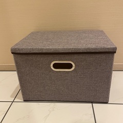 たためるふた付き オーガナイズ/収納ボックス　3個セット　34....
