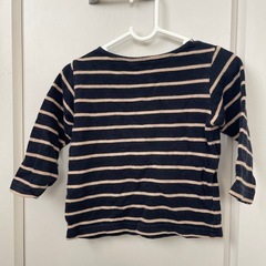 HUSHUSHロンT ボーダー　ネイビーの画像