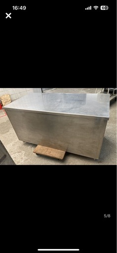 【愛知県名古屋市東区/配送名古屋市内5000円】業務用ステンレス製調理台 W1500 キャビネット 作業台 厨房 キッチン調理台店舗戸