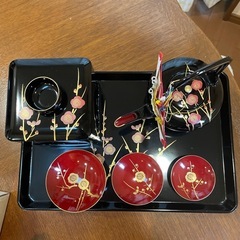 会津塗りの屠蘇器の画像