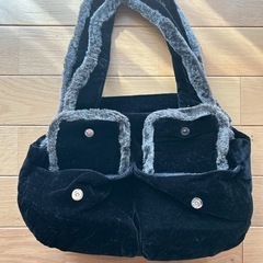 大幅値下‼️ベロア ショルダーバッグ 美品の画像