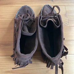 EDWINモカシンフリンジブーツ Mサイズの画像