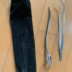 ピンセット、ハサミセット（アクア水草手入れ用）の画像