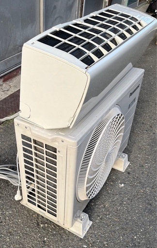 【動作確認済み】2017年 Panasonic リモコン付 ルームエアコン CS-407CF2-W 14畳 単相 200V インバータ