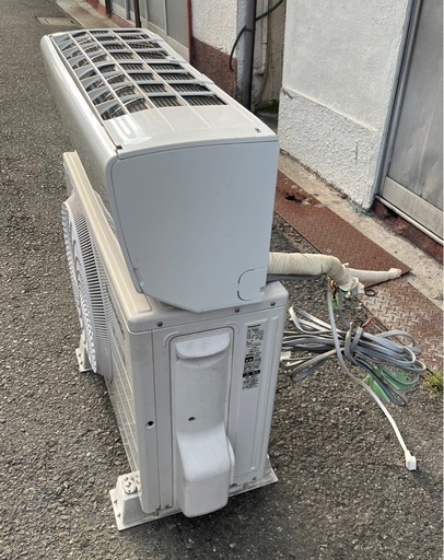 【動作確認済み】2017年 Panasonic リモコン付 ルームエアコン CS-407CF2-W 14畳 単相 200V インバータ