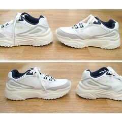 24.5cm FILA スニーカー レディース ローカット 厚底ソール ファッションスニーカー フィラ 札幌市 清田区 平岡の画像