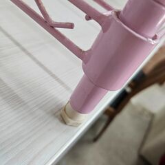 リサイクルショップどりーむ天保山店　No14469　メタルラック　３段ラック　ピンクカラーの画像