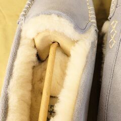 【店頭引き取り限定】新品未使用/UGGアンスレー　ライトグレー25cm/アグ/スリッポン/冬用の画像