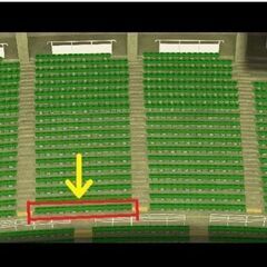 9月26日 ホークス応援席ペアチケット  1塁外野スタンド上段最前列