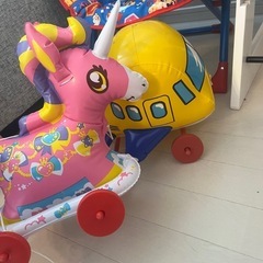 お散歩　飛行機、ユニコーン