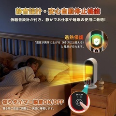 お値下げ！【2024最新進化】セラミックヒーター 小型 速暖 電気ストーブ ヒーター 小型の画像