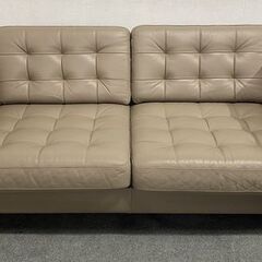 IKEA/イケア LANDSKRONA/ランズクローナ 2人掛けソファ ベージュ/ウッド 中古家具 店頭引取歓迎 R8735の画像