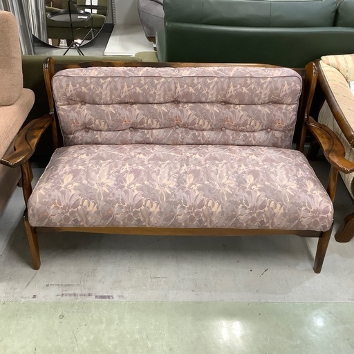 2人掛けソファー　オールドカリモク