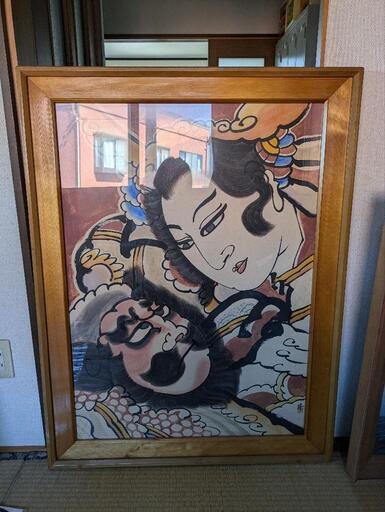 ねぶた絵　額入り　大きいサイズ