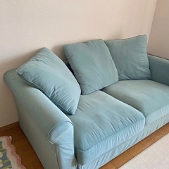 IKEA  イケア　GRÖNLID グローンリード　2人掛けソファ　ライトグリーンの画像