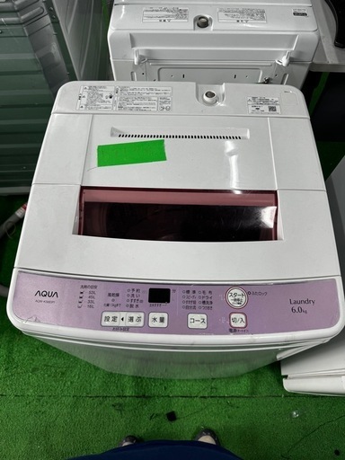 ご来店時、ガン×2お値引き‼️AQUA(アクア) 2017年製 6.0kg 洗濯機?