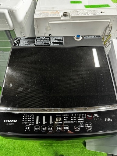 ご来店時、ガン×2お値引き‼️ Hisense(ハイセンス) 2019年製 5.5kg 洗濯機