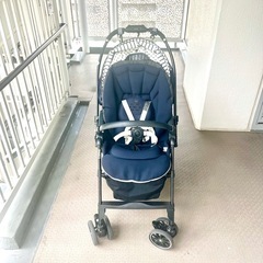 【お取引中】Combi💓 オマケでレインカバー付きB型ベビーカー❣️フード付き軽いの画像