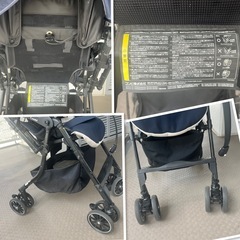 【お取引中】Combi💓 オマケでレインカバー付きB型ベビーカー❣️フード付き軽いの画像