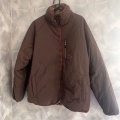 【お値下げしました!!】クリフメイヤー 柄ボア ひっくりキルト ジャケット  リバーシブル 茶 XL 中古美品の画像