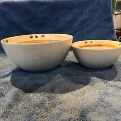 【引き取り限定】中古品　深皿　3枚セット　たち吉　鳥モチーフの画像