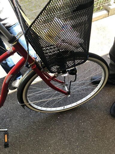 Ｊ6028　自転車　レッド　26インチ　変速6ギア