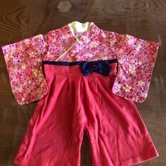 子ども服　袴ロンパースの画像