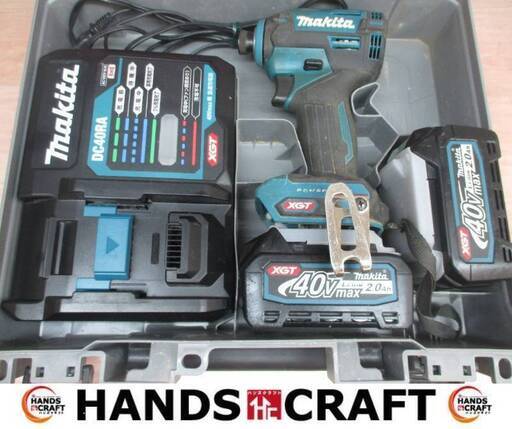 マキタ makita TD003G インパクトドライバ 中古品 バッテリ40V 2.0Ah二個/充電器付き ※ケースやや隙間開きます 【ハンズクラフト宜野湾店】