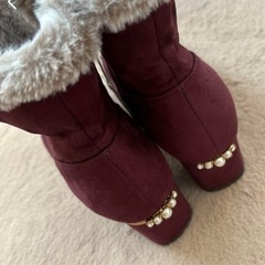 あしながおじさん　クロスロード　ファー付きショートブーツ新品