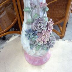 花台 フラワーベース　高さ 約87.5cm オブジェ 中古 ピンク系 札幌市東区 新道東店の画像