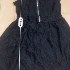 黒　レースワンピースの画像