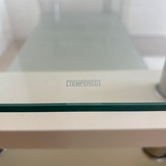 ガラステーブル　ホワイトの画像