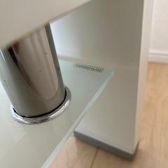 ガラステーブル　ホワイトの画像