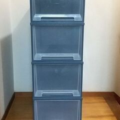 天馬株式会社 収納ボックス クリアーボックス 引出し 4個まとめての画像