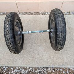一輪車　二輪改造用タイヤセット