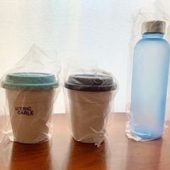 【受け渡し予定者決定済】フロストボトル・蓋付きカフェタンブラー（...