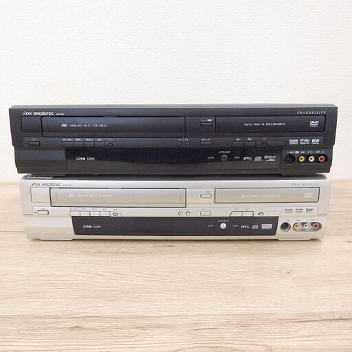 【ジャンク】DXアンテナ　一体型 VHSビデオ\u0026DVDプレーヤー　2台セット◆門真市、守口市、寝屋川市、大東市