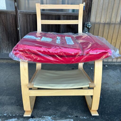 【美品 未開封】イケア IKEA ロッキングチェア 椅子 家具 ポエング レッド