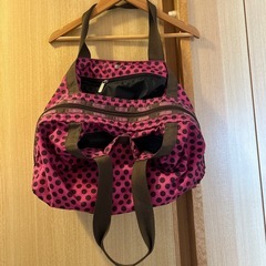 LeSportsac バッグ ピンク　ドット柄