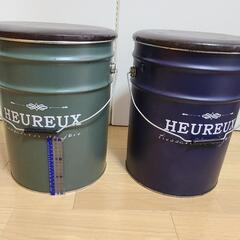 ペール缶　椅子　２個　