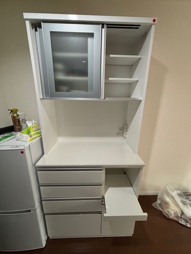 ニトリ　キッチンボード(白)