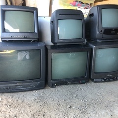 ブラウン管テレビ6台　電源はつきますが見れません。
