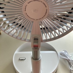 QVCジャパン ポータブルファン リモコン付きの画像