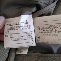 スーツC　男性用　94AB4サイズの画像