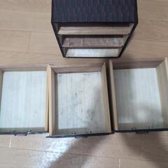 鎌倉彫 小引き出し 昭和レトロ 家具 収納棚の画像