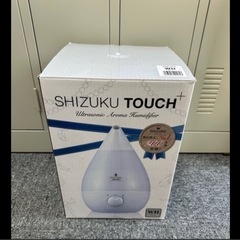 超音波式アロマ加湿器 SHIZUKU touch+ ホワイト　白