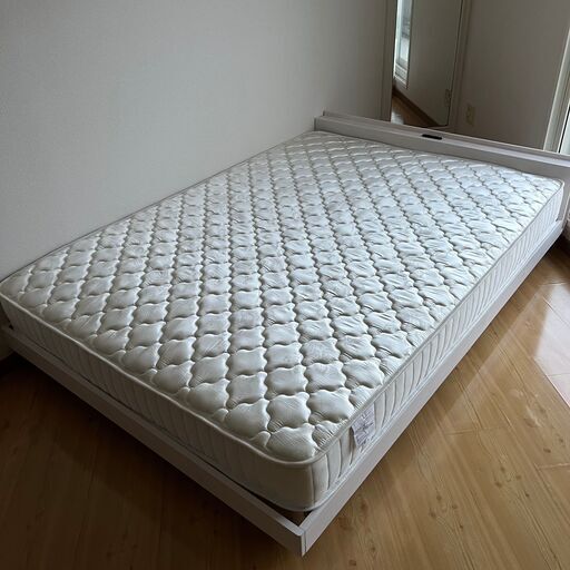 9/27終 オーヤマ ポケットコイルマットレスD ダブル フレーム ベッド