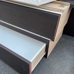 ☆無料☆ニトリ　ダブルベッド本体のみ　引き出し付き　晴れているうちに！の画像