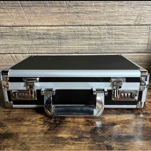 アルミハードケース 収納ケース ツールケース シートクッション付き ブラック